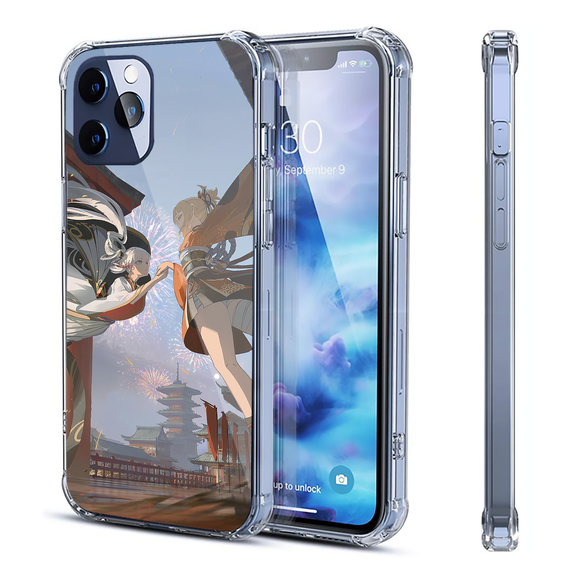 （画像用） ドラえもん Doraemon 【iPhone 12シリーズ対応】透明スマホケース（クリアソフトケース）